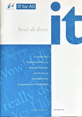 Report cover: Read all about IT, December 1996
